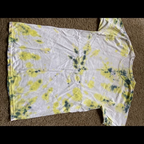Hanes Tops - CUSTOM Summer Yellow Tye dye t shirt